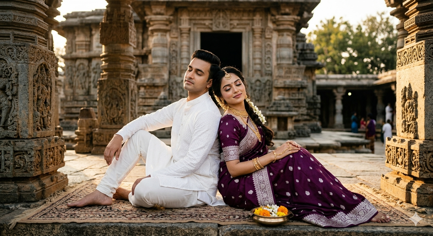Romantic Indian couple